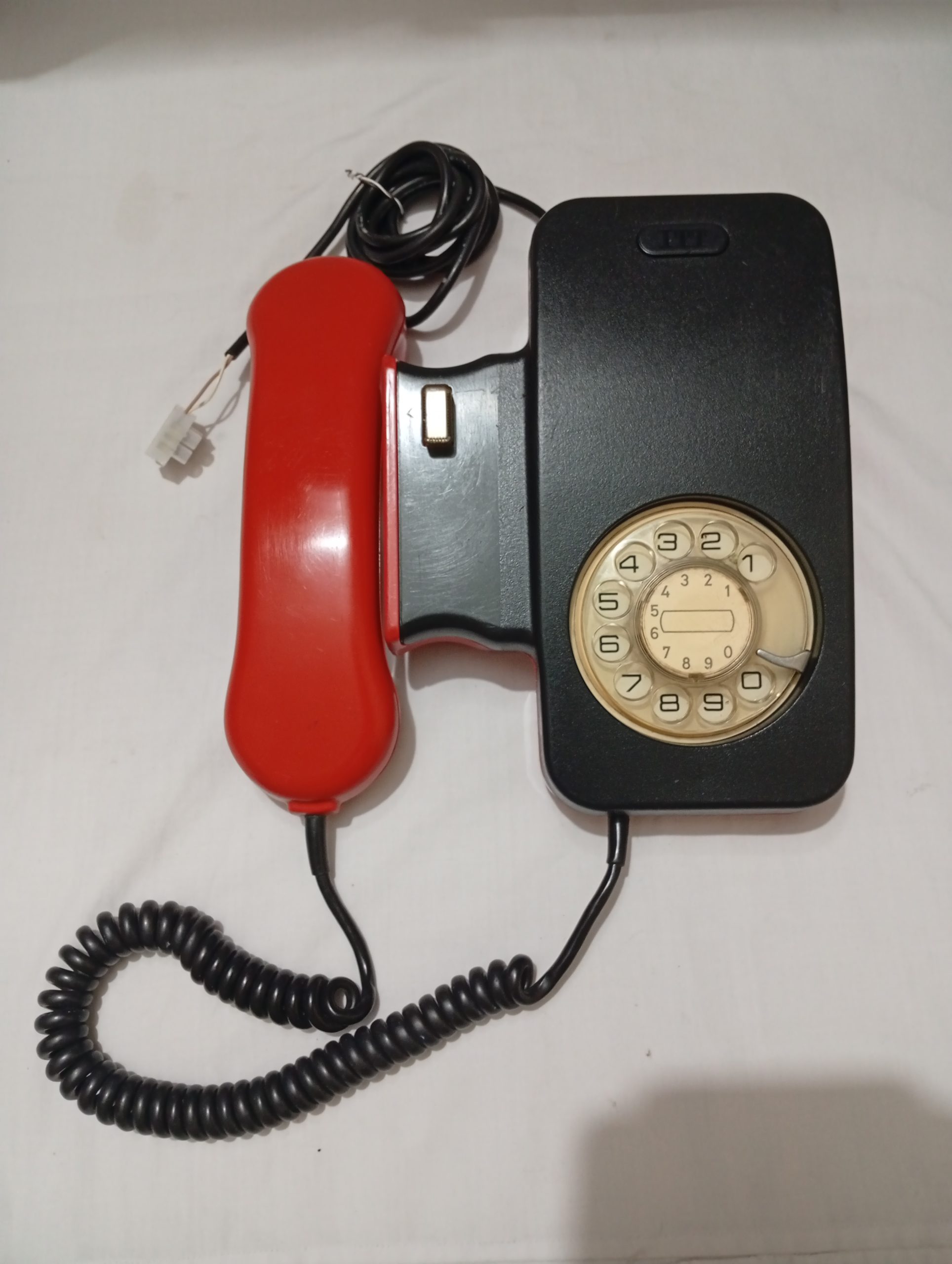 Antique classic vintage rotary old telephone set